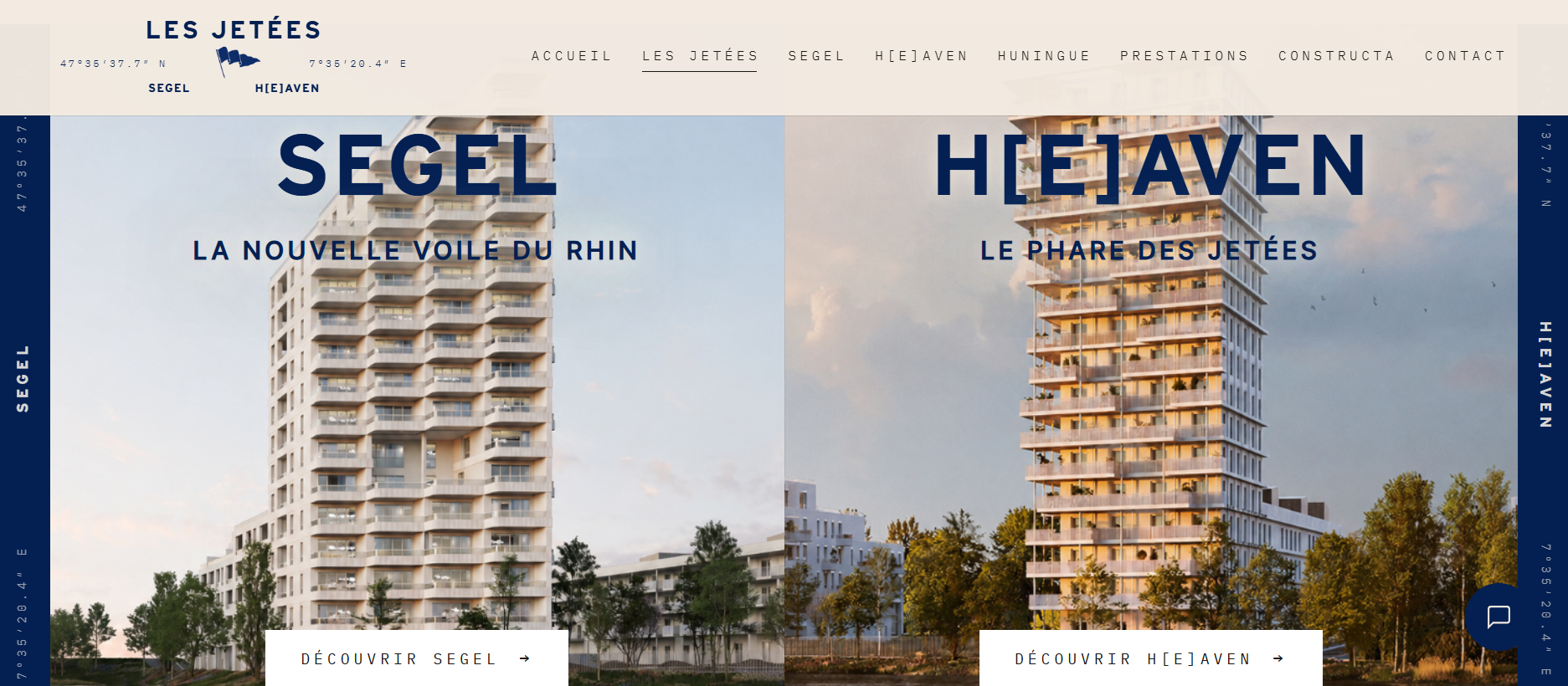 Les Jetées, vue sur le Rhin